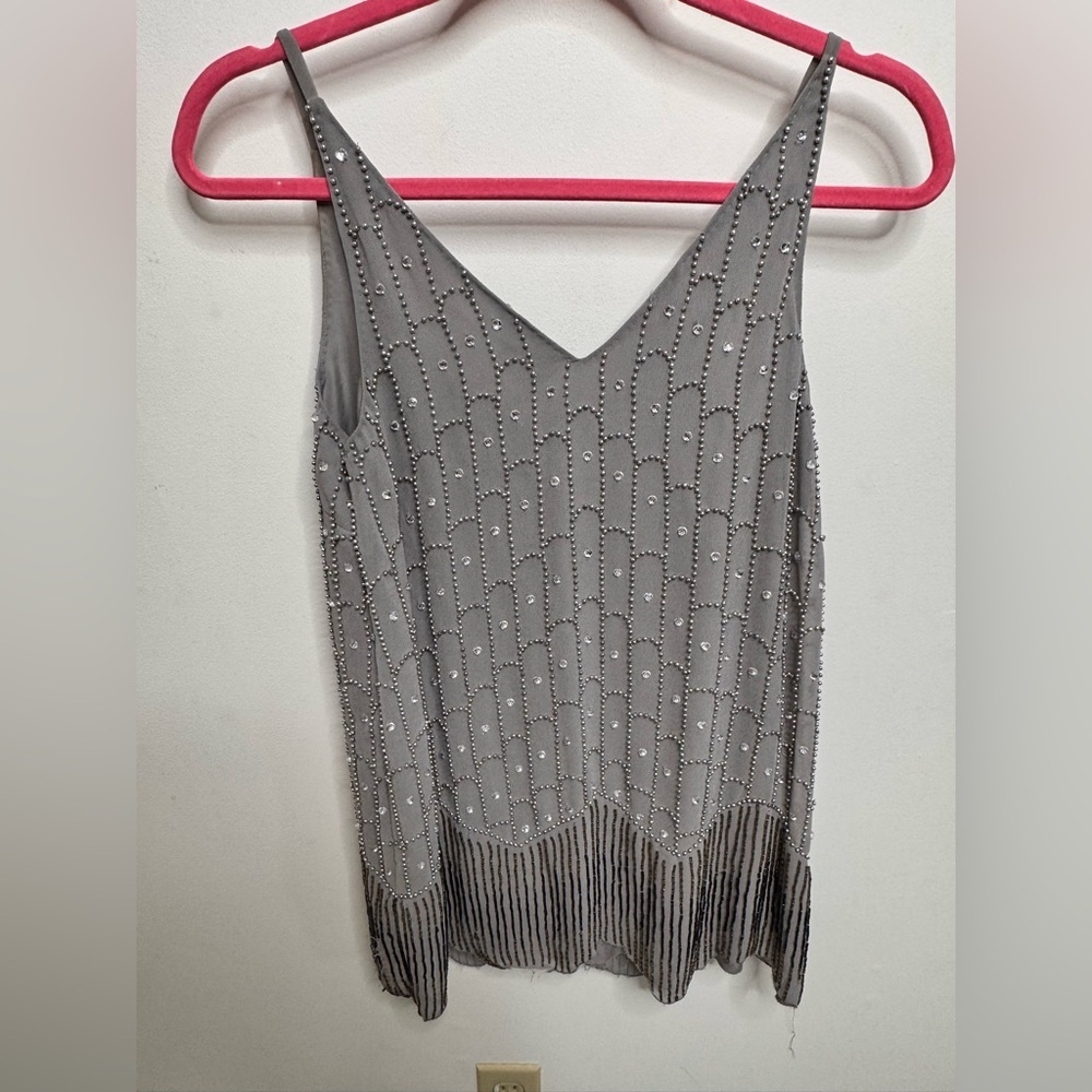ASOS Silver Beaded Dress - Picture 3 of 4